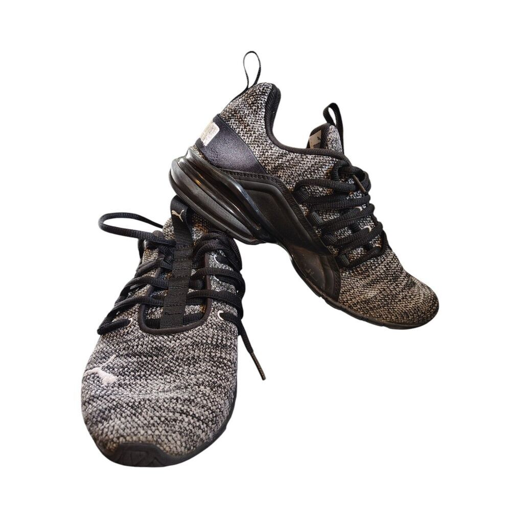 Axelion Unisex kids Pump Training black‎ and grey shoes